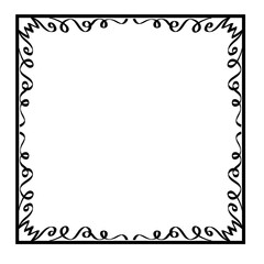 Decorative frame. Retro ornamental frame, vintage rectangle ornaments and ornate border. Decorative wedding frames, antique museum picture borders or deco devider. Isolated icons vector