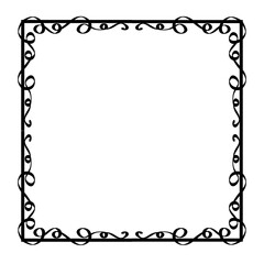 Decorative frame. Retro ornamental frame, vintage rectangle ornaments and ornate border. Decorative wedding frames, antique museum picture borders or deco devider. Isolated icons vector