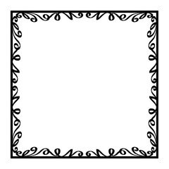 Decorative frame. Retro ornamental frame, vintage rectangle ornaments and ornate border. Decorative wedding frames, antique museum picture borders or deco devider. Isolated icons vector
