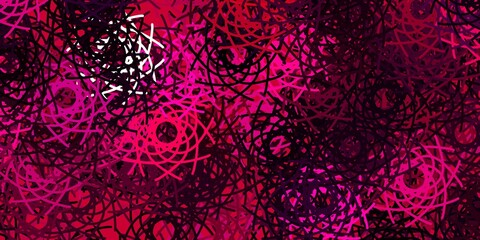 Light Pink vector backdrop with chaotic shapes.