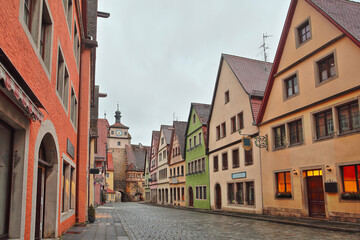 Beautiful Deutsch street of a small old provincial town