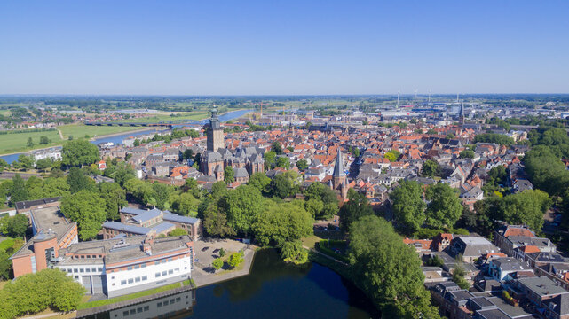 Aerial view on the center of Zutpen