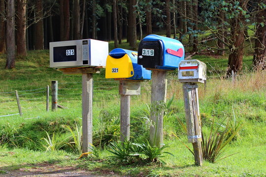 New Zealand, Neuseeland, Briefkasten, Briegkasten, Mail Box, Mailbox