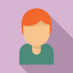 Tutor avatar icon. Flat illustration of tutor avatar vector icon for web design