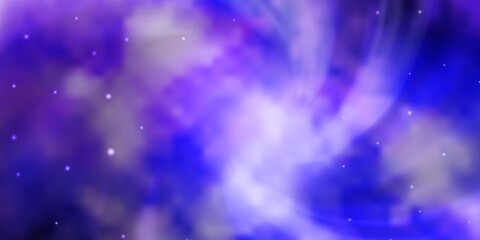 Light Purple vector texture with beautiful stars. Colorful illustration in abstract style with gradient stars. Best design for your ad, poster, banner.