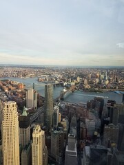 Fototapeta na wymiar Bird view of New York City