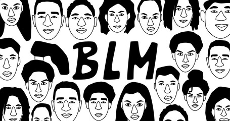 Black life matters concept. No racism idea.