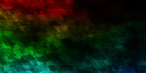 Dark Multicolor vector background with polygonal style.