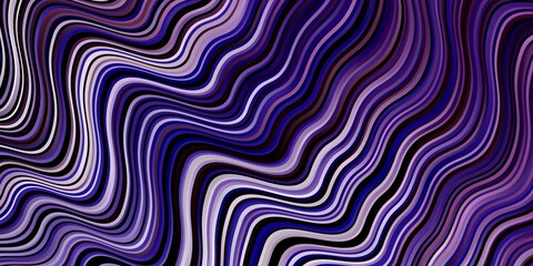 Light Purple vector background with bent lines. Abstract gradient illustration with wry lines. Best design for your posters, banners.