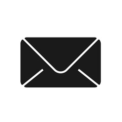 Simple mail line icon. Stroke pictogram. Vector illustration isolated on a white background. Vector sign for mobile app and web sites.