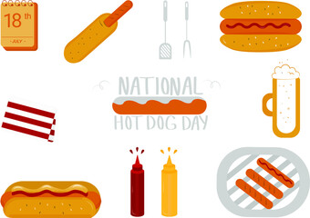 World Food Day celebration poster background design with icons food