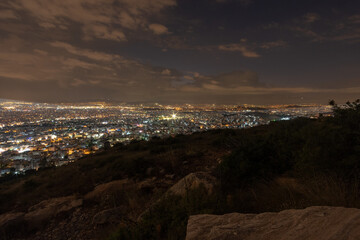 athens skyline at night
