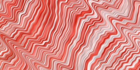 Obraz premium Light Red vector layout with circular arc. Abstract illustration with gradient bows. Best design for your ad, poster, banner.