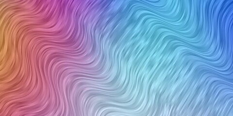 Light Multicolor vector pattern with lines. Abstract gradient illustration with wry lines. Pattern for ads, commercials.