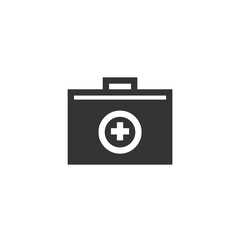 first aid kit box vector icon medical emergency box icon
