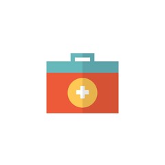 first aid kit box vector icon medical emergency box icon