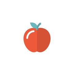 apple fruit vector icon fresh food