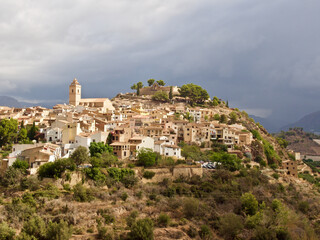 Fototapeta na wymiar Panorama of La Nucía in Valencian Community, Spain