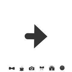 right arrow vector icon object
