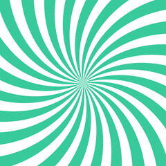Green swirl background, poster design template, vector illustration