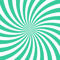 Green swirl background, poster design template, vector illustration