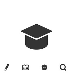 graduation hat icon university college icon