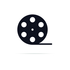 Movie reel symbol icon. Graphic elements for your design. Vector illustration eps 10
