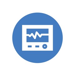 cardiogram vector icon heart monitor hospital medical icon