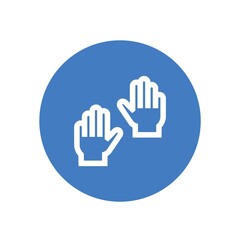 gloves vector icon hand winter wear warm hands icon