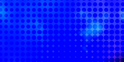 Light Blue, Red vector template with circles. Colorful illustration with gradient dots in nature style. Pattern for websites.