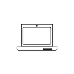 laptop computer icon vector