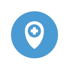 hospital location vector icon