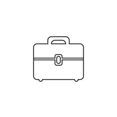 briefcase luggage icon vector