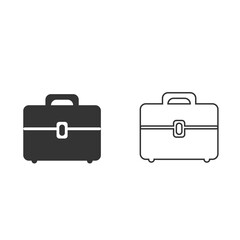 briefcase luggage icon vector