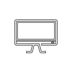 mointor screen vector icon for computer desktop icon