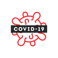 Covid-19, Coronavirus, Virus Icon, Bacteria Vector, Illustration Background