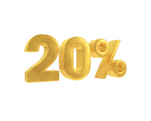 20 % percent discount gold