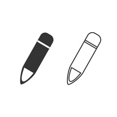pencil vector icon drawing and sketching
