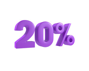 20 % percent discount purple