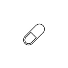pill medicine vector icon drug