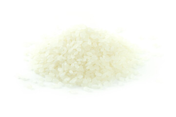 rice grains isolated on white background
