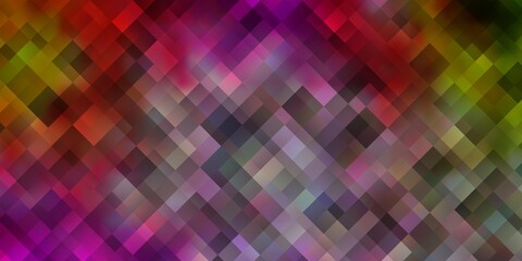 Light Pink, Green vector layout with lines, rectangles.