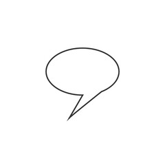 chat bubble communication vector icon