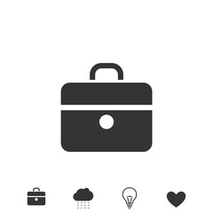travel suitcase vector icon luggage
