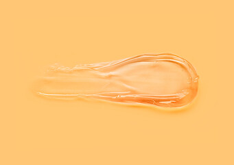 Liquid gel yellow orange transparent cosmetic smudge texture
70's retro style background