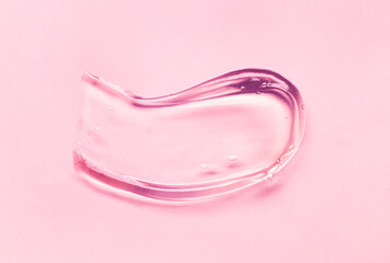Liquid gel pink transparent cosmetic smudge texture
70's retro style background
