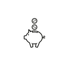 Piggy bank  vector