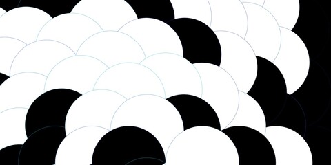 Dark BLUE vector layout with circle shapes. Abstract decorative design in gradient style with bubbles. Pattern for wallpapers, curtains.