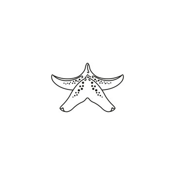 recommend clip art: Cute starfish on a white background