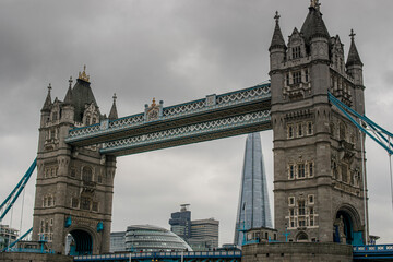 Fototapeta na wymiar Photo of the Tower Bridge in London during a sunny day